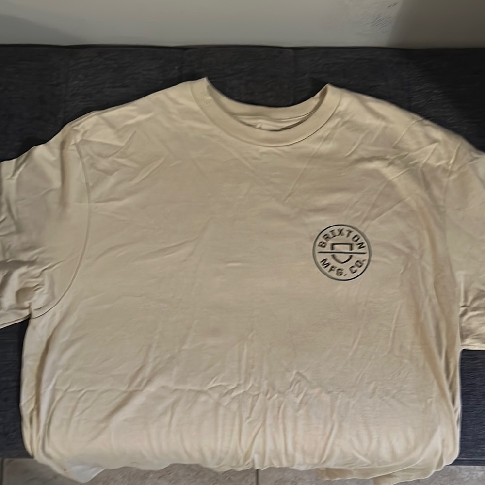 Brixton Men's Cream T-Shirt